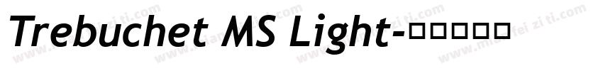 Trebuchet MS Light字体转换
